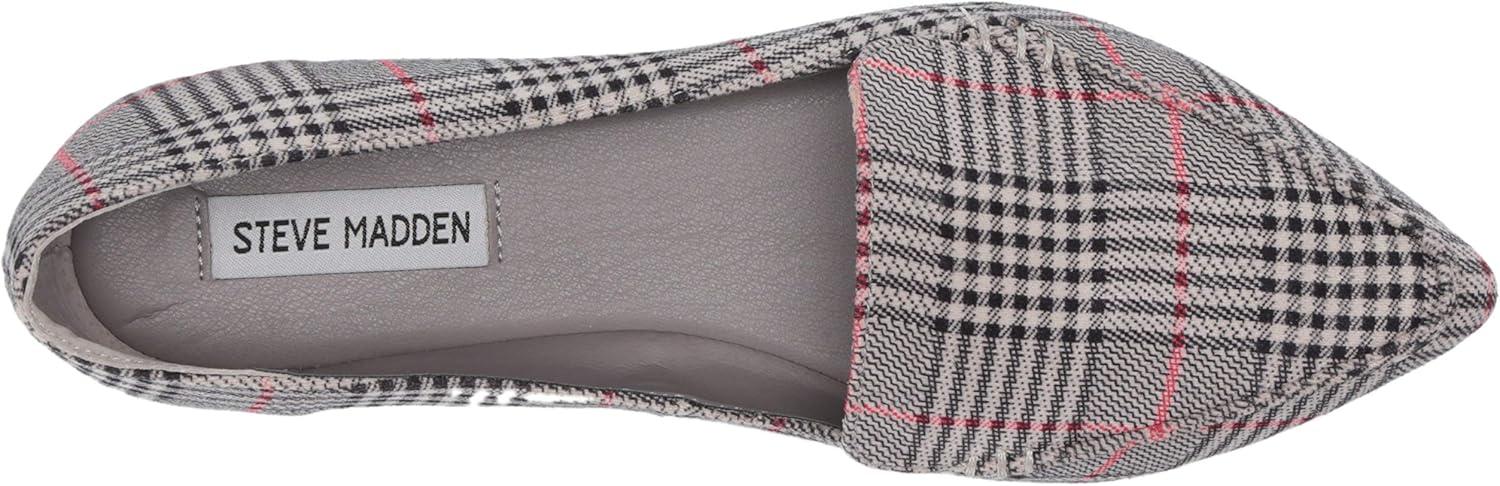 imageSteve Madden Womens Feather Loafer FlatPlaid