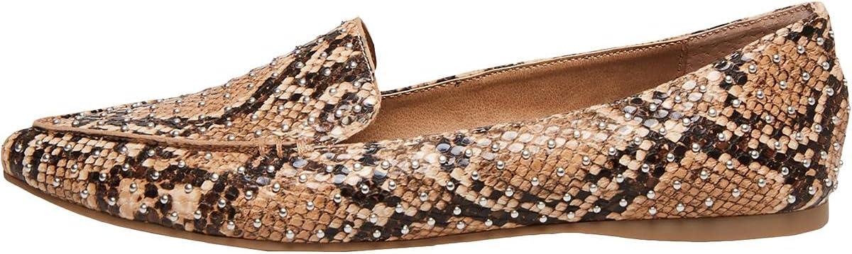 imageSteve Madden Womens Feather Loafer FlatTan Snake