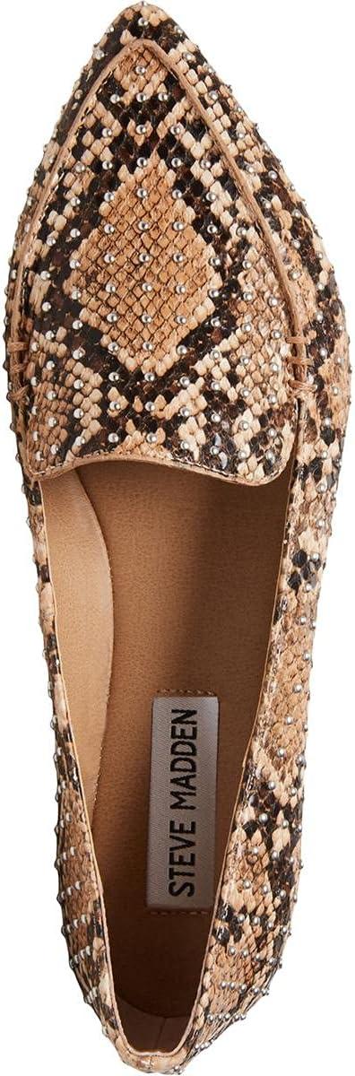 imageSteve Madden Womens Feather Loafer FlatTan Snake