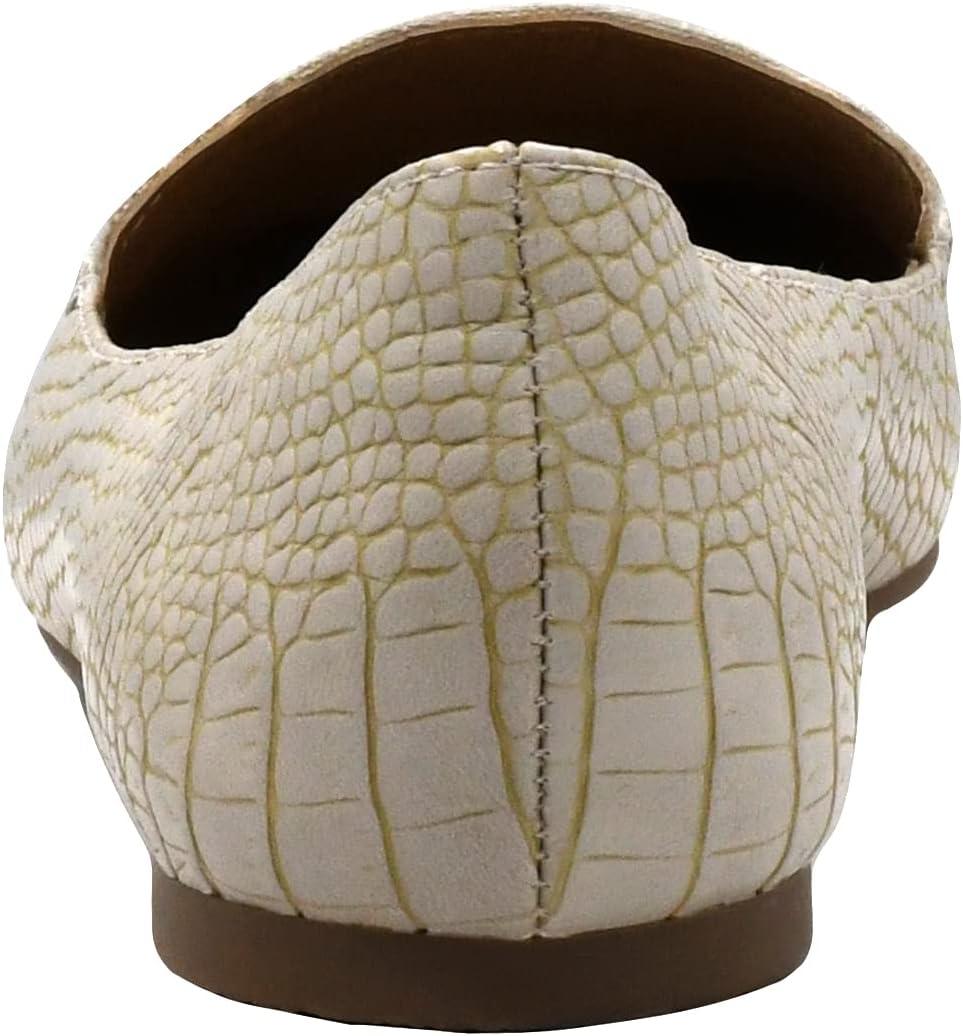 imageSteve Madden Womens Feather Loafer FlatTaupe Crocodile
