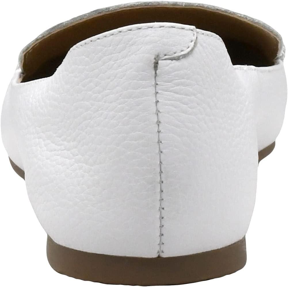 imageSteve Madden Womens Feather Loafer FlatWhite Leather