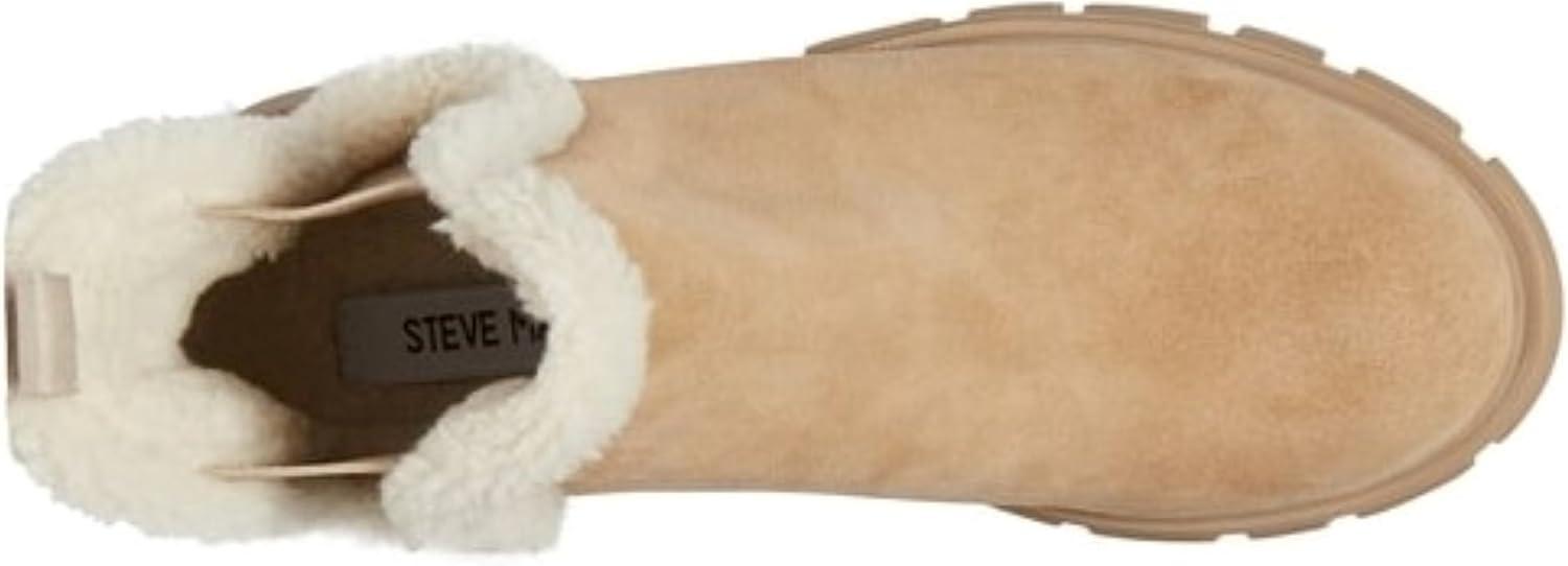 imageSteve Madden Womens Howler Boots AnkleFur Tan Suede