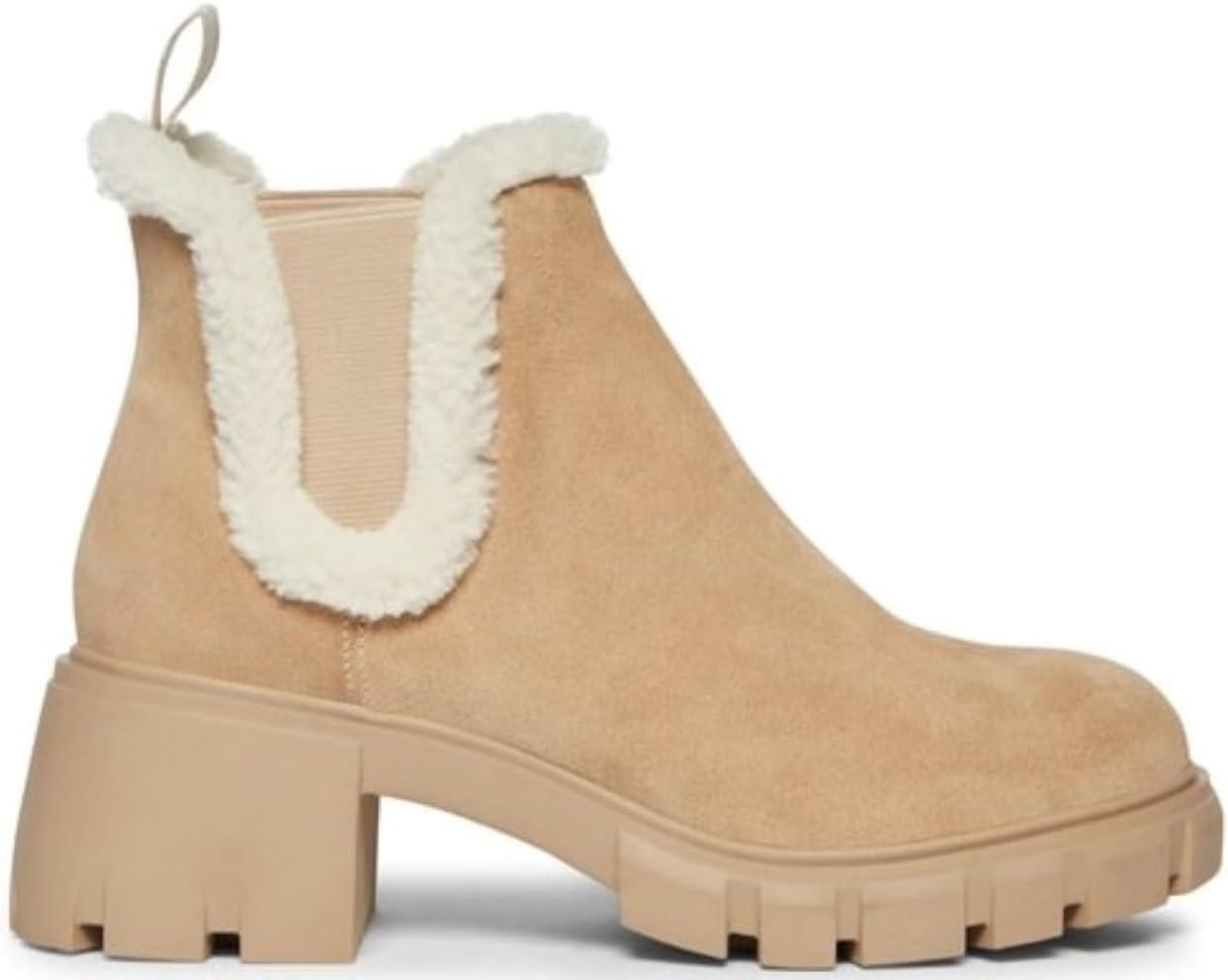 imageSteve Madden Womens Howler Boots AnkleFur Tan Suede