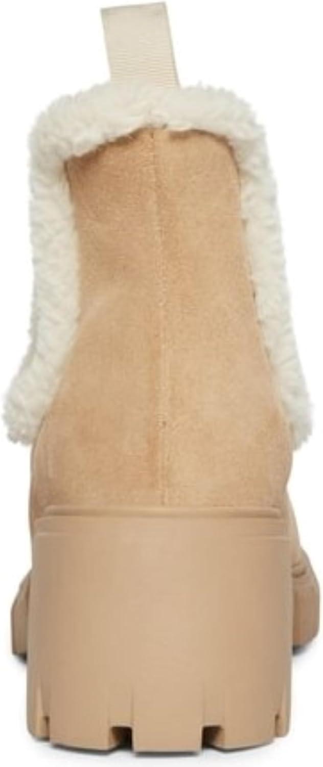 imageSteve Madden Womens Howler Boots AnkleFur Tan Suede
