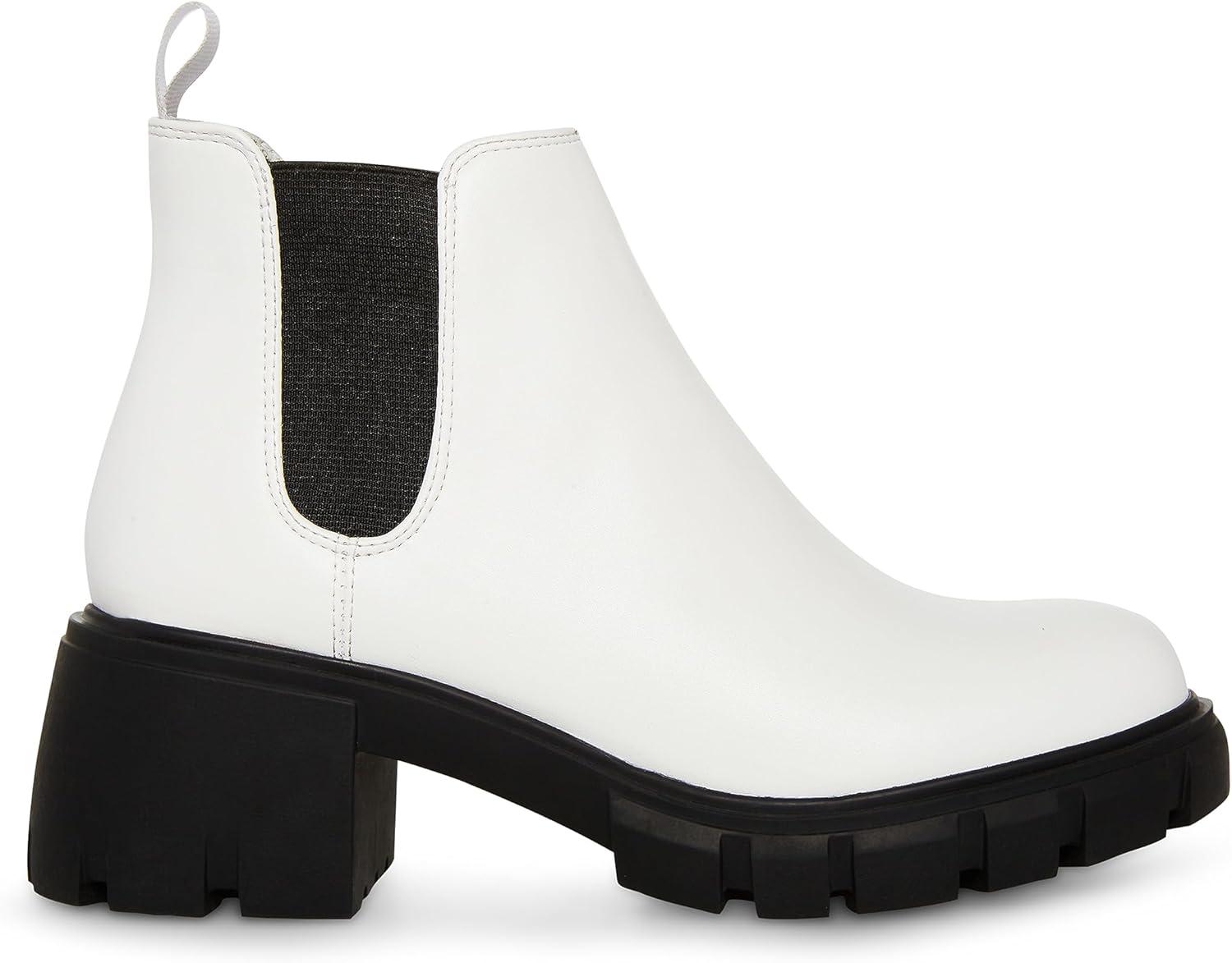 imageSteve Madden Womens Howler Boots AnkleWhiteBlack