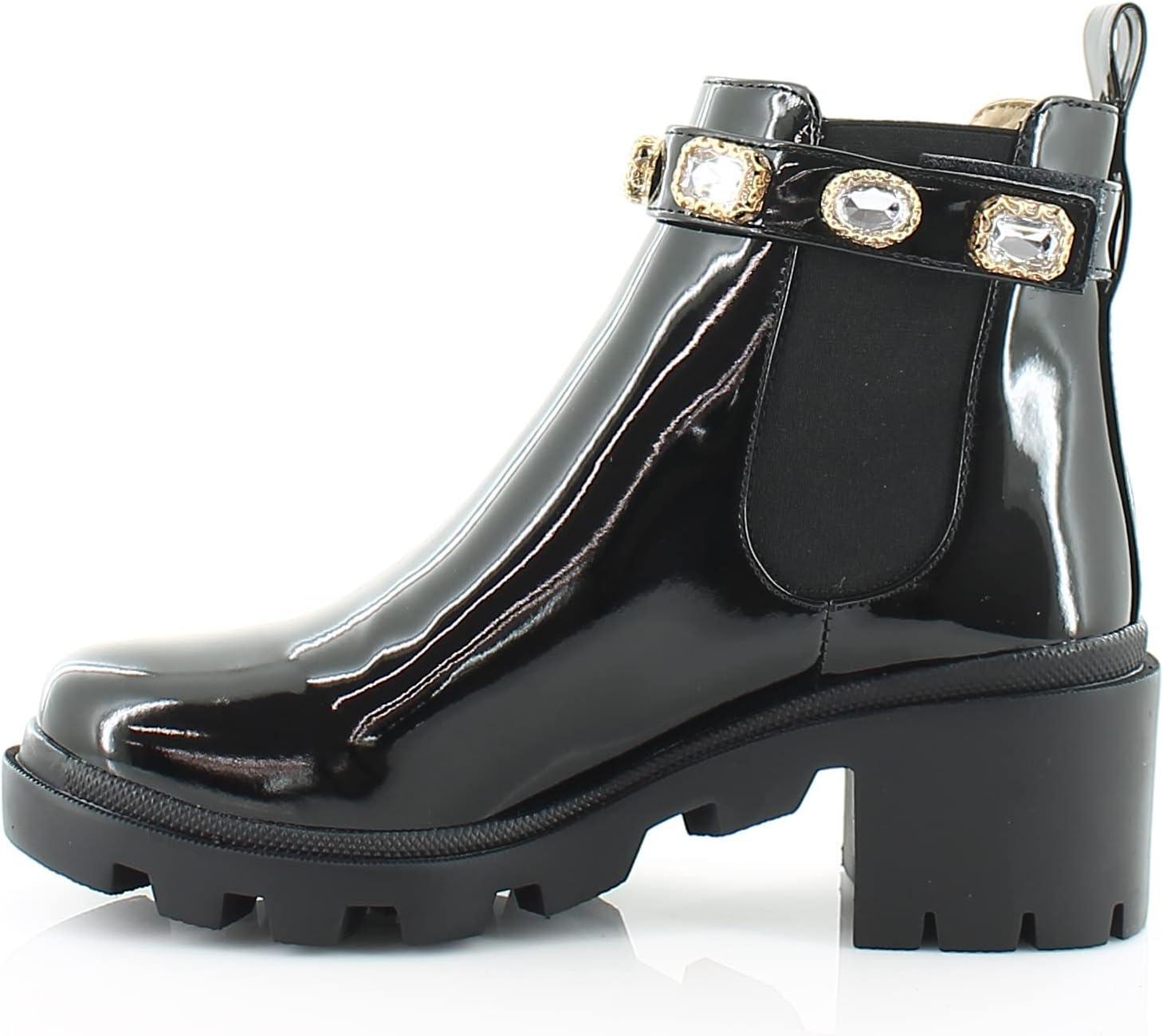 imageSteve Madden womens Amulet Ankle BootBlack Patent