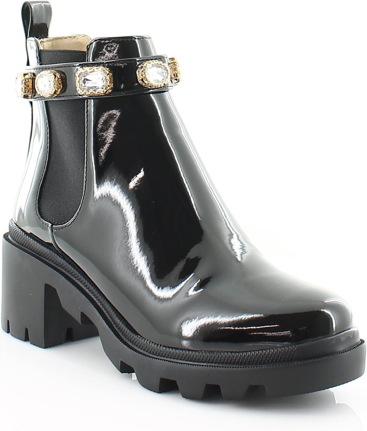 imageSteve Madden womens Amulet Ankle BootBlack Patent