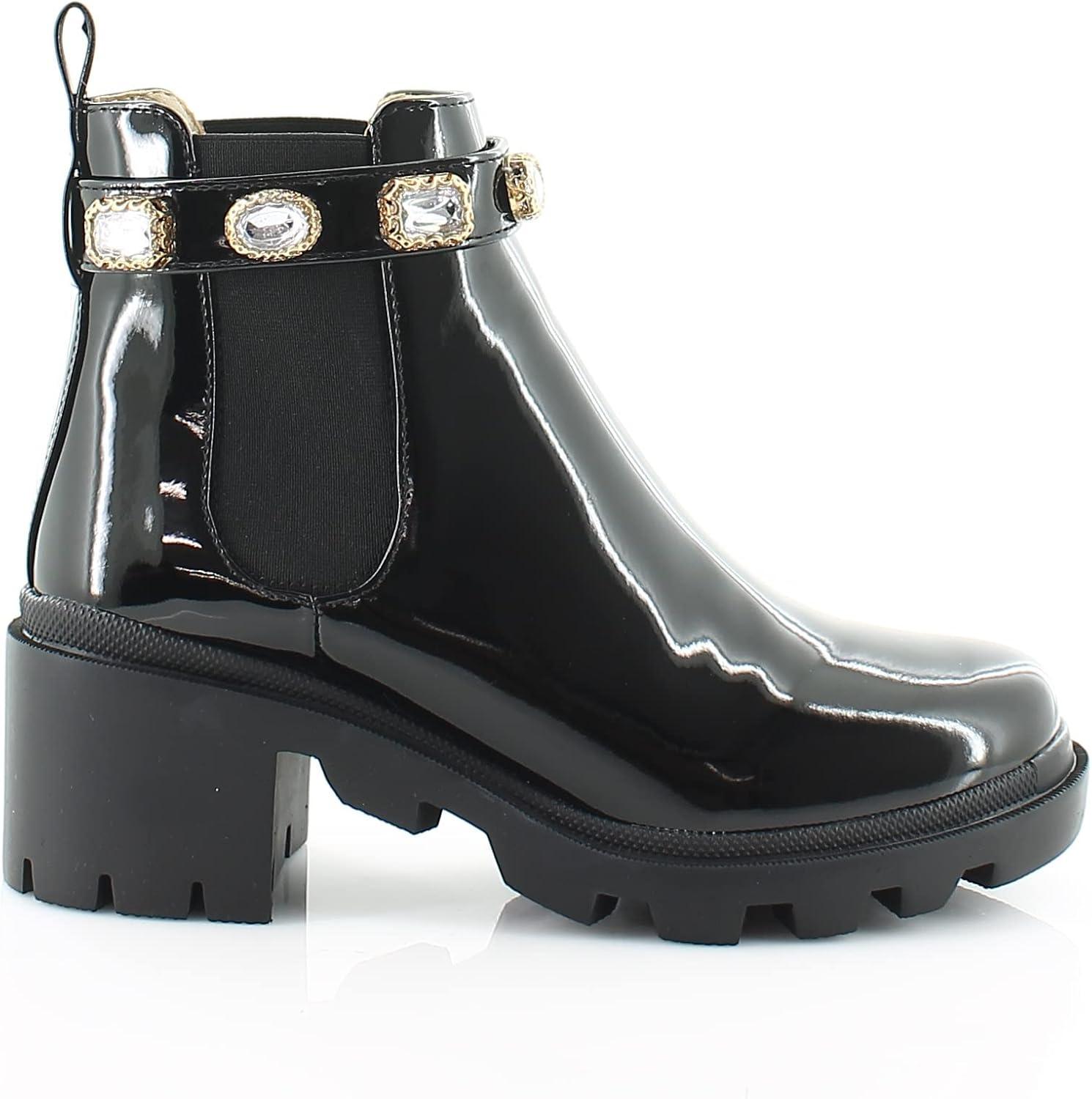 imageSteve Madden womens Amulet Ankle BootBlack Patent