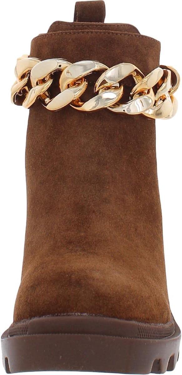 imageSteve Madden womens Amulet Ankle BootChestnut Suede Chain