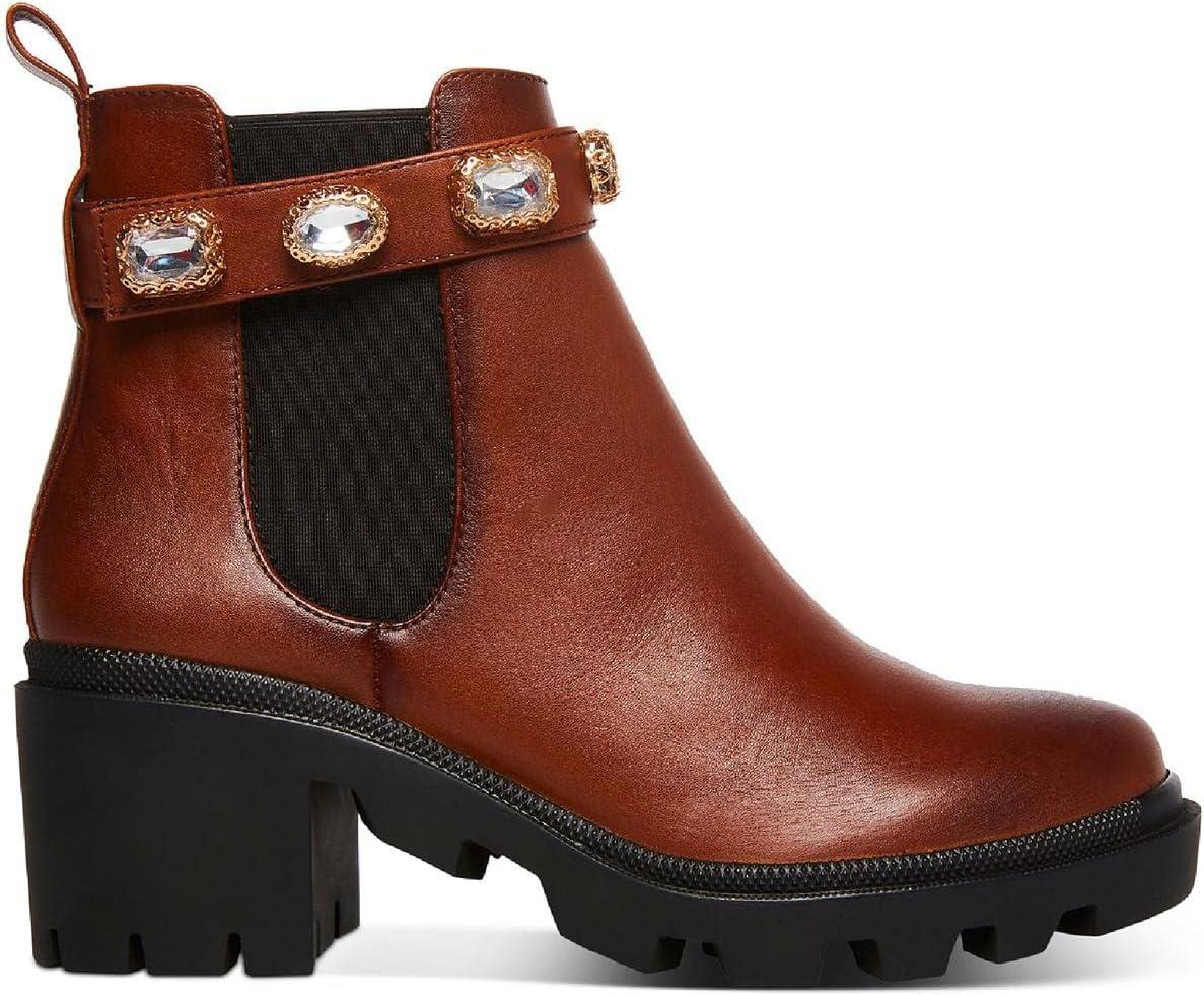 imageSteve Madden womens Amulet Ankle BootCognac Leather