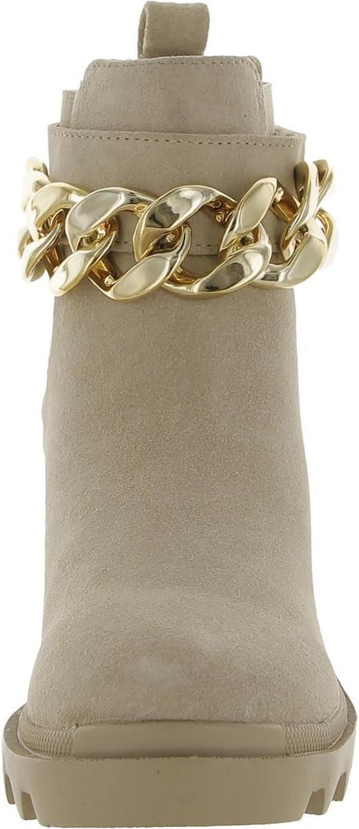 imageSteve Madden womens Amulet Ankle BootSand Suede Chain