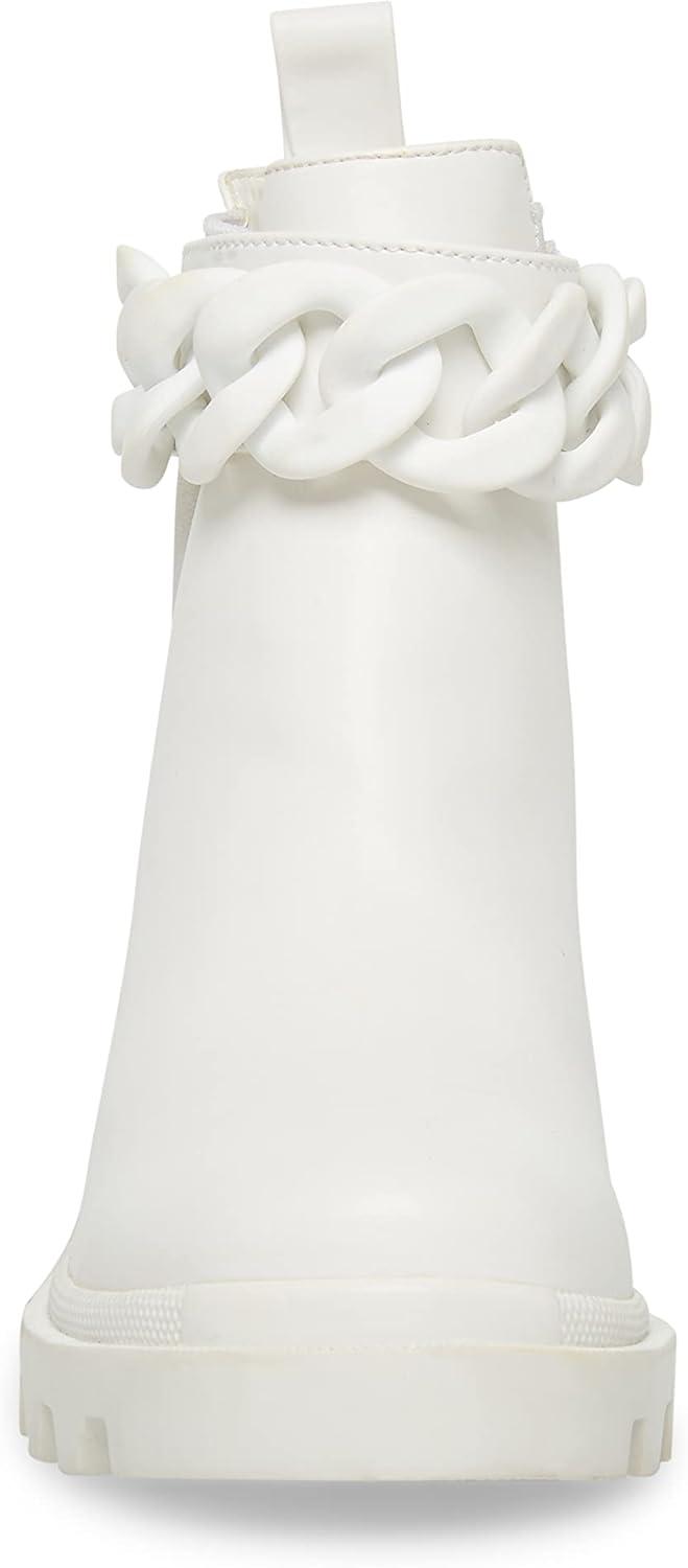 imageSteve Madden womens Amulet Ankle BootWhite Chain