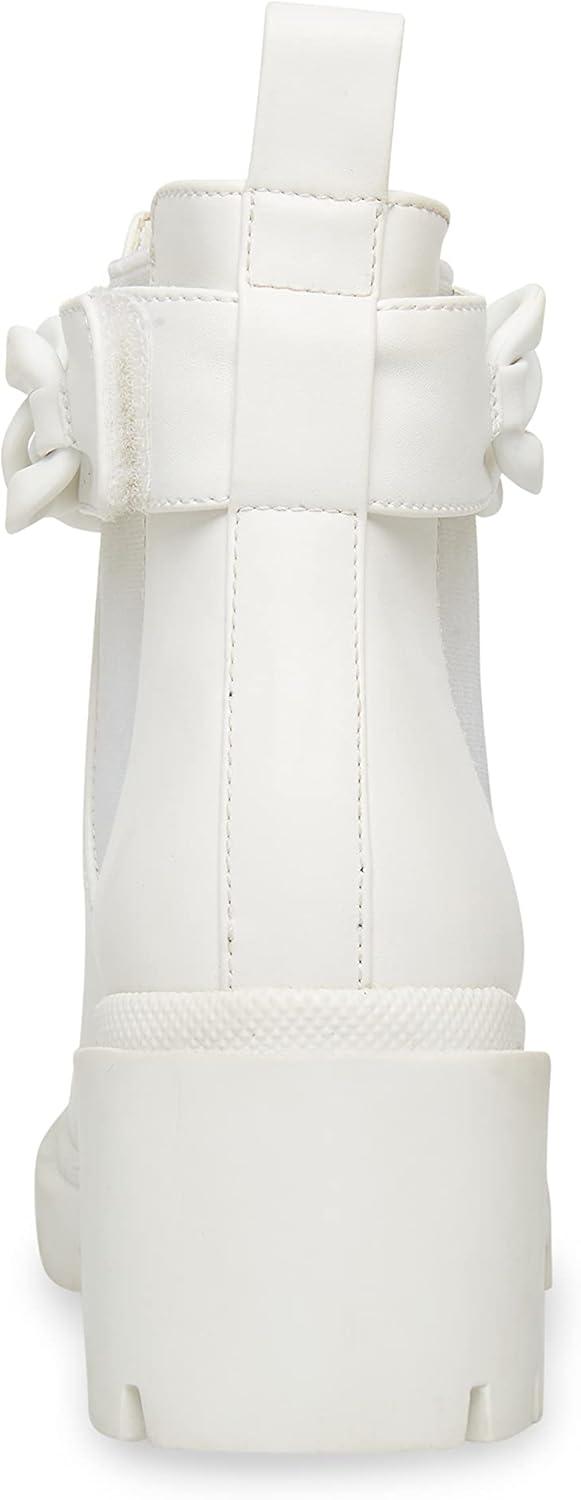 imageSteve Madden womens Amulet Ankle BootWhite Chain