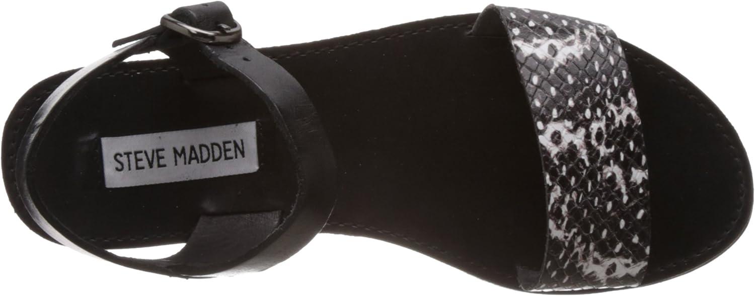 imageSteve Madden womens DonddiSandalBlackWhite