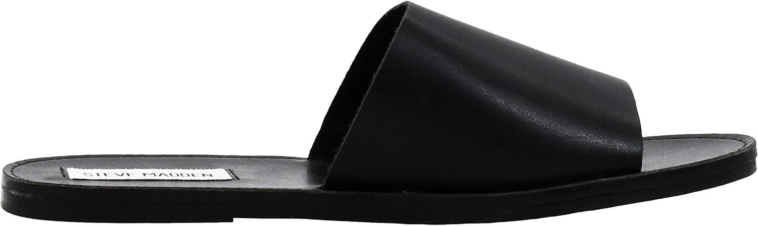 imageSteve Madden womens Gracel Flat SandalBlackBlack