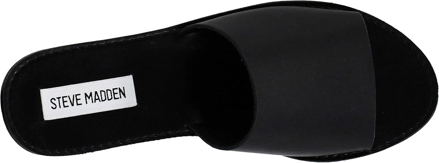 imageSteve Madden womens Gracel Flat SandalBlackBlack