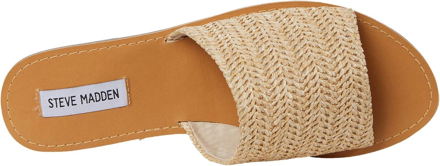 imageSteve Madden womens Gracel Flat SandalNatural Raffia
