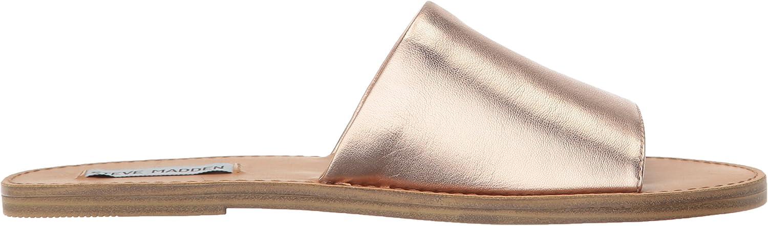 imageSteve Madden womens Gracel Flat SandalRose Gold