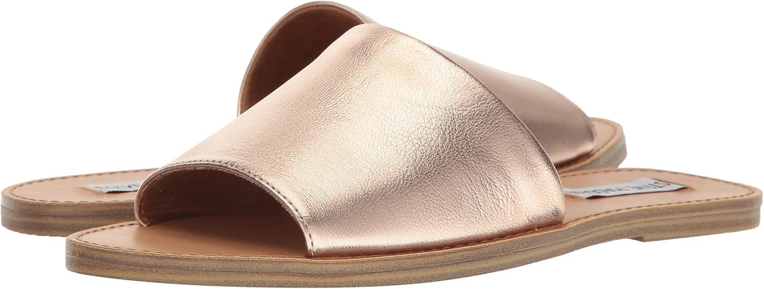 imageSteve Madden womens Gracel Flat SandalRose Gold