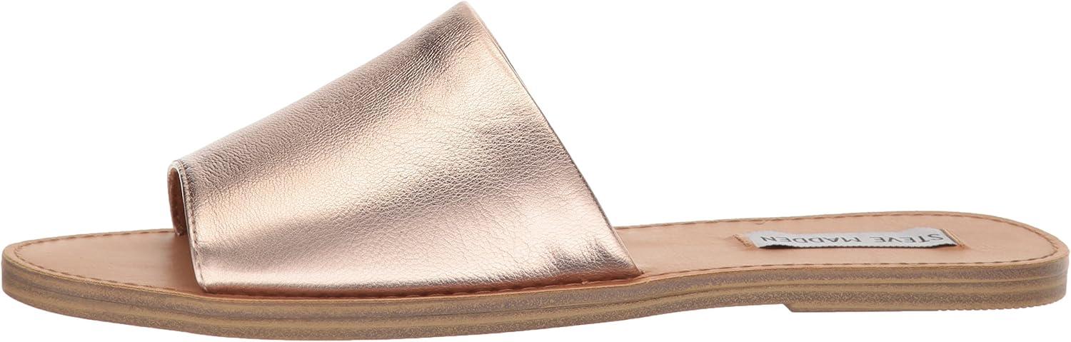 imageSteve Madden womens Gracel Flat SandalRose Gold