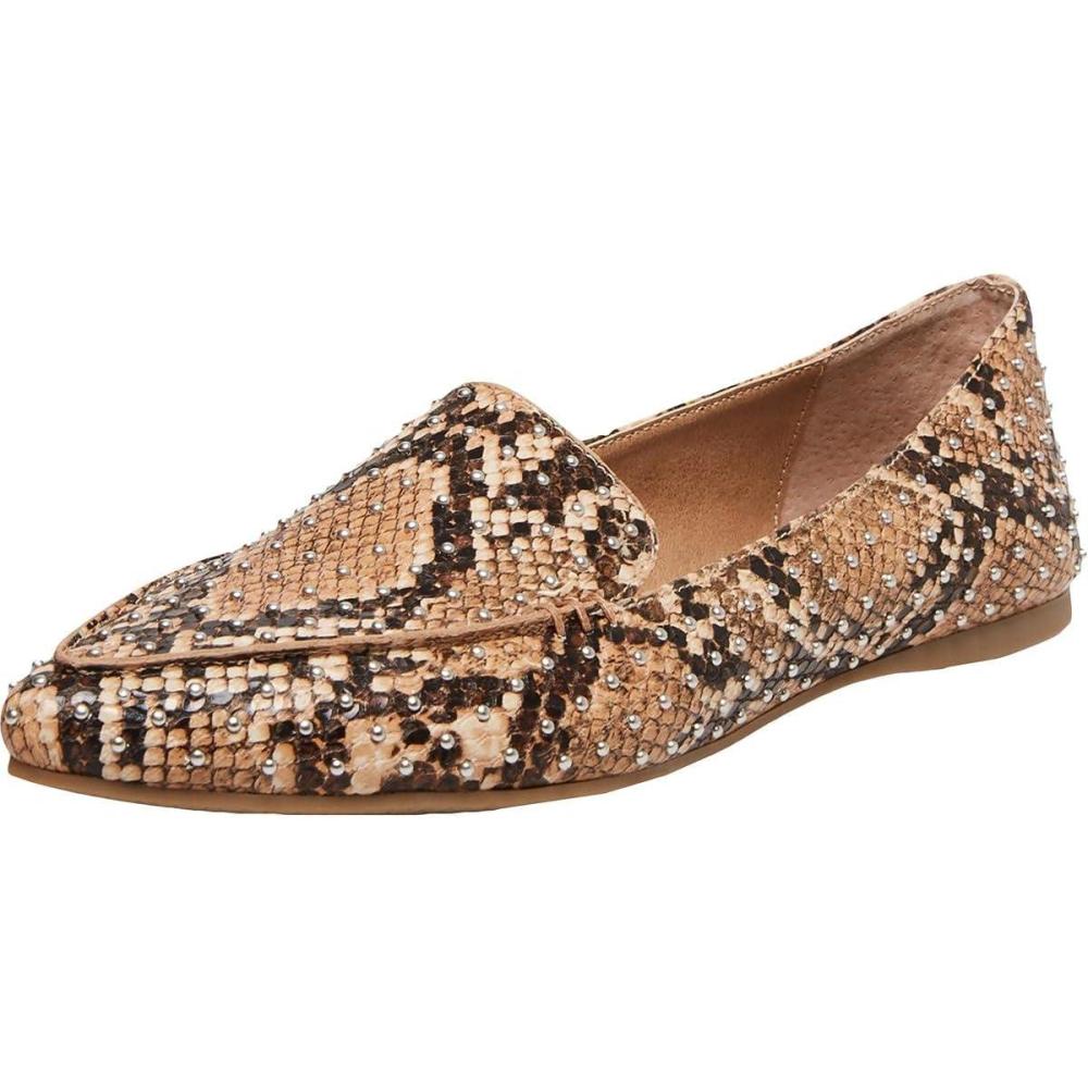 imageSteve Madden Womens Feather Loafer FlatTan Snake