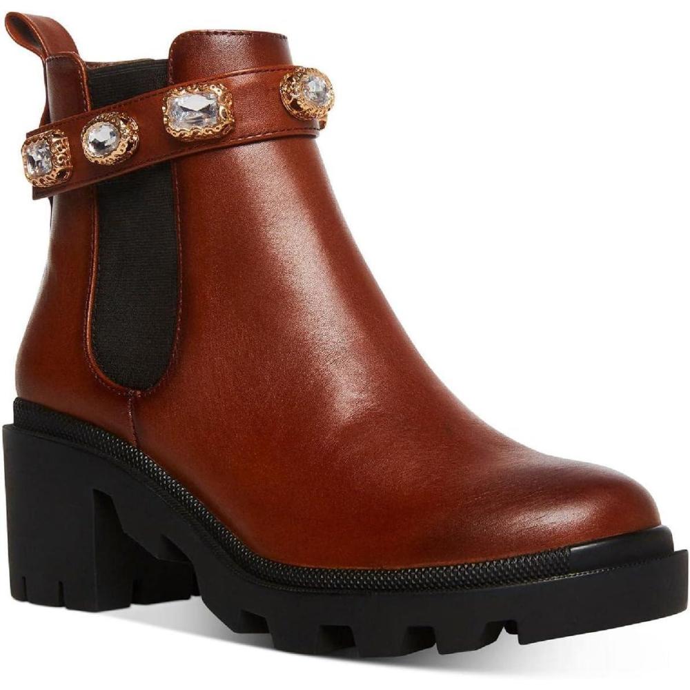 imageSteve Madden womens Amulet Ankle BootCognac Leather