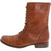 imageSteve Madden Womens Troopa Leather Lace Up Combat BootsBeige
