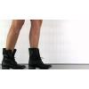 imageSteve Madden Womens Troopa Leather Lace Up Combat BootsBlack Leather