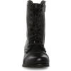 imageSteve Madden Womens Troopa Leather Lace Up Combat BootsBlack Leather