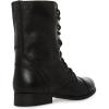 imageSteve Madden Womens Troopa Leather Lace Up Combat BootsBlack Leather