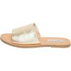 imageSteve Madden womens Gracel Flat SandalGold Leather