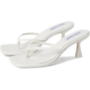 imageSteve Madden Womens Allies Heeled SandalWhite Leather