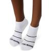 imageSTEVE MADDEN WOMENS 6PK SOLID MESH ARCH POP STRIPE LOW CUT HALF CUSHION WHITE VALUE PACK OF 6 SOCK SIZE 910 SHOE SIZE 510