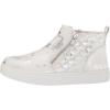 imageSteve Madden Girls Shoes Jreggie SneakerWhiteSilver Snake