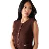 imageSteve Madden Womens Aliya Sweater VestChocolate