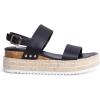 imageSteve Madden Womens Catia Wedge SandalBlack Leather