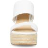imageSteve Madden Womens Sunrise Wedge SandalsWhite Leather