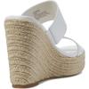 imageSteve Madden Womens Sunrise Wedge SandalsWhite Leather