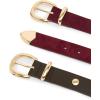 imageSteve Madden womens 2 Pack Women Belts for Jeans Dresses Pants Ladies Waist BeltEspresso