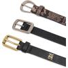 imageSteve Madden womens 3 Pack Women Belts for Jeans Dresses Pants Ladies Waist BeltBlackGrey
