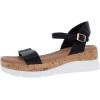 imageSteve Madden womens KimmieWedge SandalBlack Leather