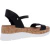 imageSteve Madden womens KimmieWedge SandalBlack Leather