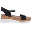 imageSteve Madden womens KimmieWedge SandalBlack Leather
