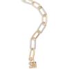 imageSteve Madden womens Womens Twotone Paperclip Chain BeltGold Silver