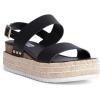 imageSteve Madden Womens Catia Wedge SandalBlack Leather