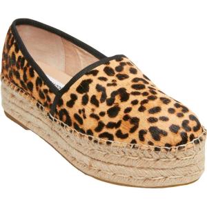 imageSteve Madden Alexia Leopard Espadrille Wedge Slip On Flat Wedge Platform