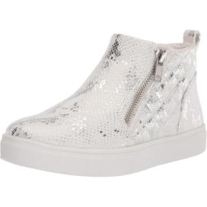 imageSteve Madden Girls Shoes Jreggie SneakerWhiteSilver Snake
