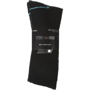 imageSteve Madden Mens Crew Socks  6 Pack Socks for Men Breathable and Comfortable Fit for Work or Casual Wear