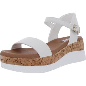 imageSteve Madden Womens Kimmie Wedge SandalWhite Leather