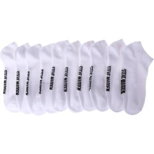 imageSteve Madden Womens Low Cut Ankle Socks  6 8 and 10 Pairs  Athletic Workout Running Sport Sneaker Socks for WomenAll White 10 Pairs